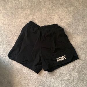Black Army Shorts